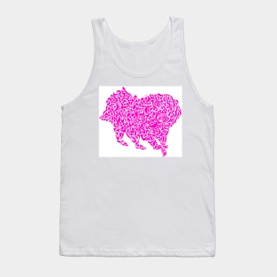 Abstract Pink Pig Tank Top